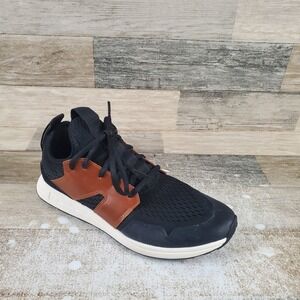 YORK Athletics The Frank‎ Shoes Womens Sz 8 Black Mesh Lace Up Sneakers
